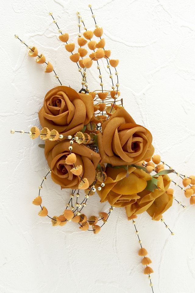 【造花・アートフラワー・和装髪飾り】和洋・両用髪飾りＭ