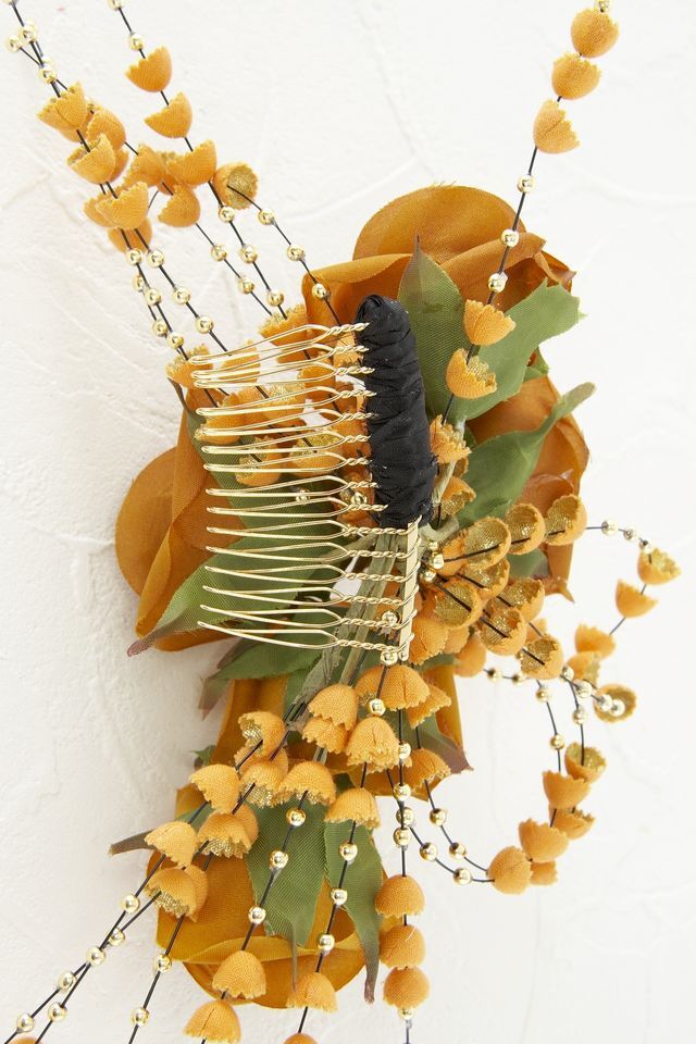 【造花・アートフラワー・和装髪飾り】和洋・両用髪飾りＭ