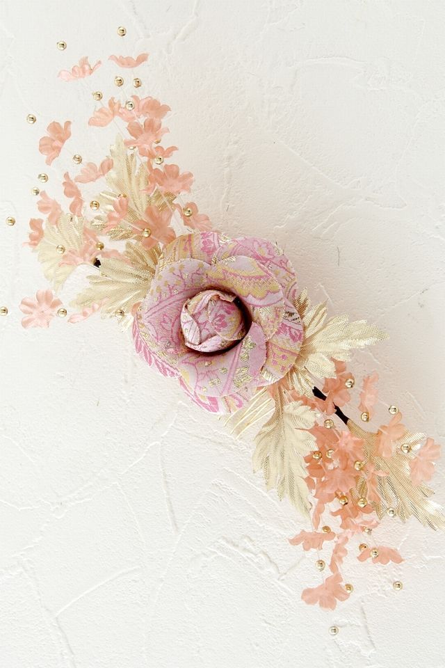 【造花・アートフラワー・和装髪飾り】和洋・両用髪飾り７