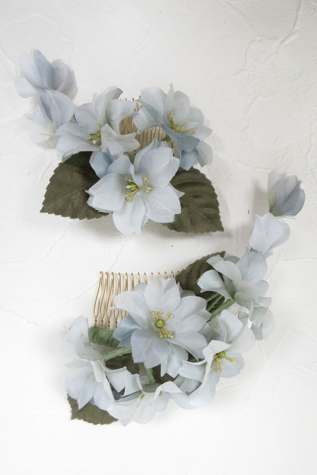 【着物・和装髪飾り】和装・洋装両用髪飾り／恋桜（大小２点セット）