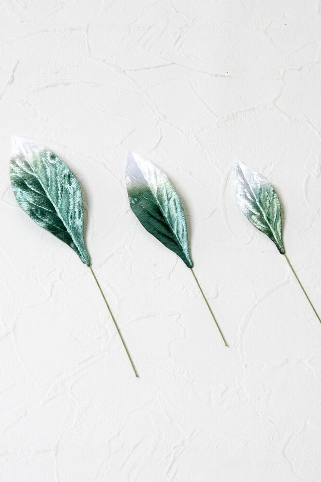 【アートフラワーパーツ・造花・染花・布花】シールシャクナゲリーフ（中）