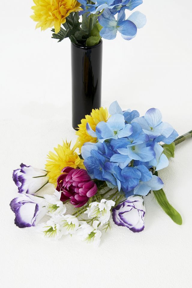 【造花・アーティフィシャルフラワー 仏花・供花・墓花】春夏におすすめのお供え花E（左右１対セット）