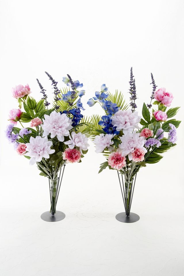 造花の仏花 供花 マム ノーブルペチュニアの供花 左右１対セット 造花 アートフラワーの通販店 あーとみゆき