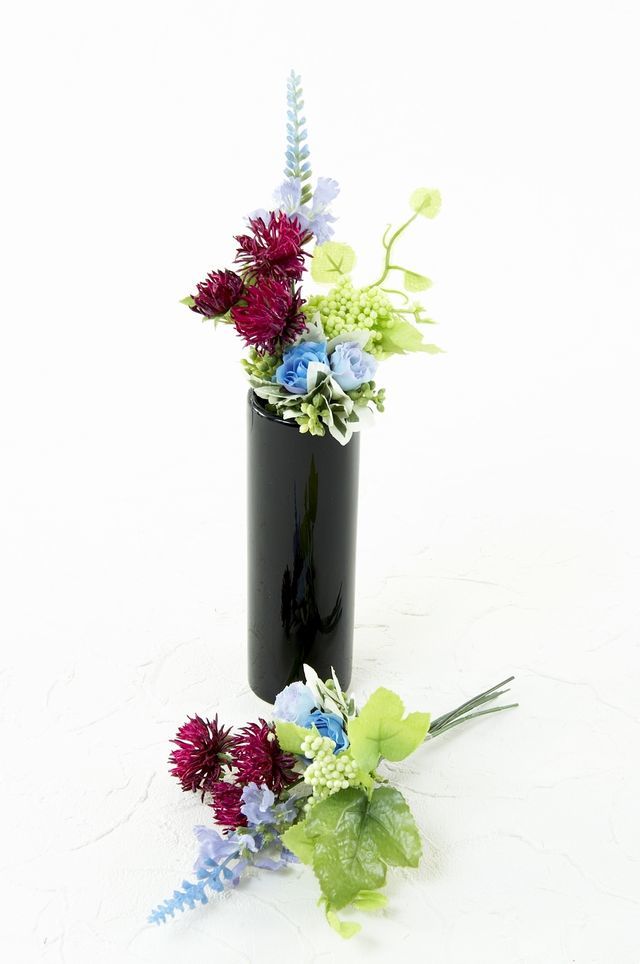 【造花 お仏壇向け ミニミニ供花】リトルプチ仏花B