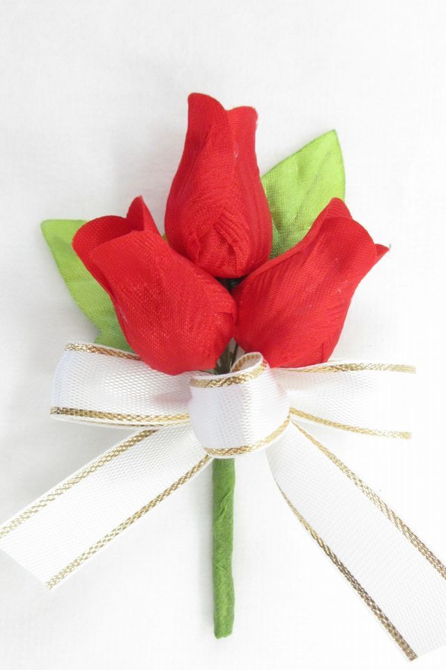 【卒業式・入学式・イベントの胸元に華を添えるミニコサージュ】リトルチューリップのミニコサージュ