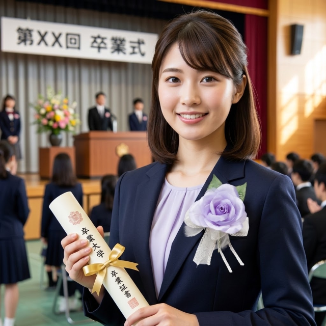 【コサージュ／アートフラワー・アーティフィシャルフラワー】プリンセスローズ（大）のコサージュ（パープル）