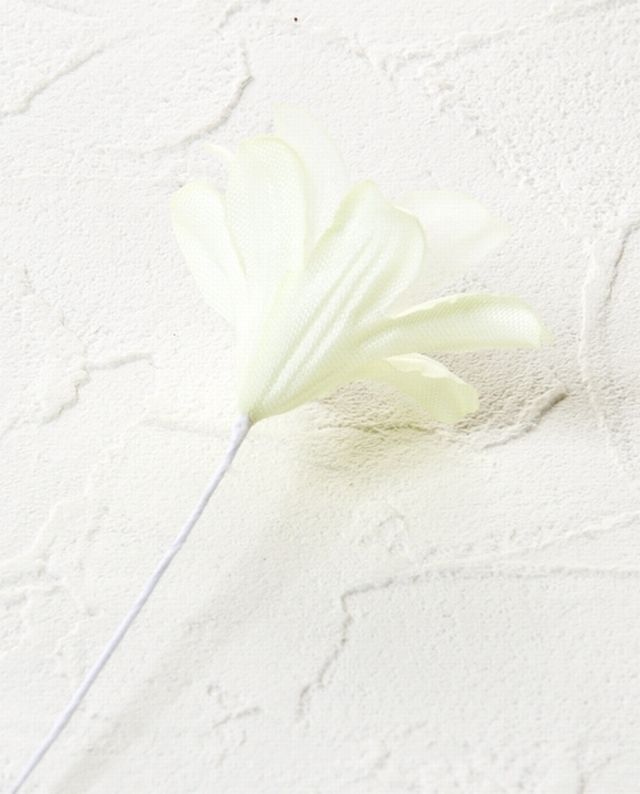 【アートフラワーパーツ・染花 ・布花】シェリー／ライムグリーン