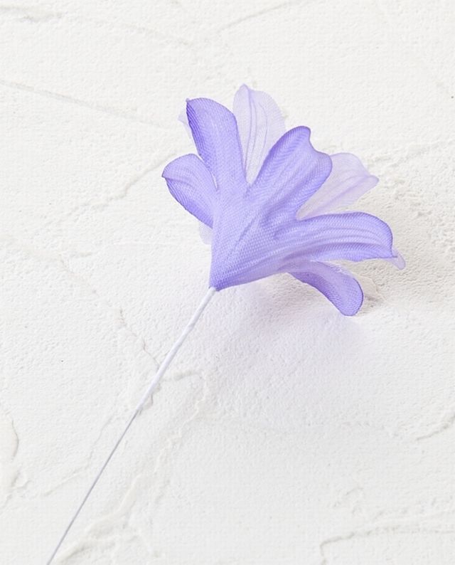 【アートフラワーパーツ・染花 ・布花】シェリー／ライラックパープル
