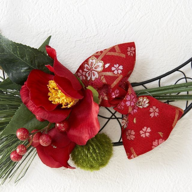 造花のお正月飾り 和風壁掛け ハンギングアレンジ 春喜 造花 アートフラワーの通販店 あーとみゆき 造花のお正月飾り 和風壁掛け ハンギングアレンジ 春喜 造花 アートフラワーの通販店 あーとみゆき