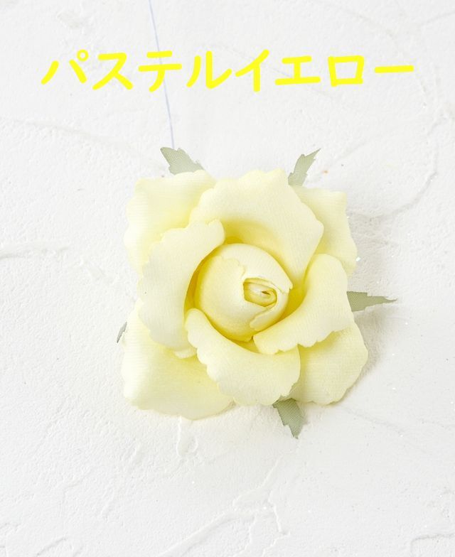 【アートフラワーパーツ・造花・染花・布花】ベルベットローズ（咲花）