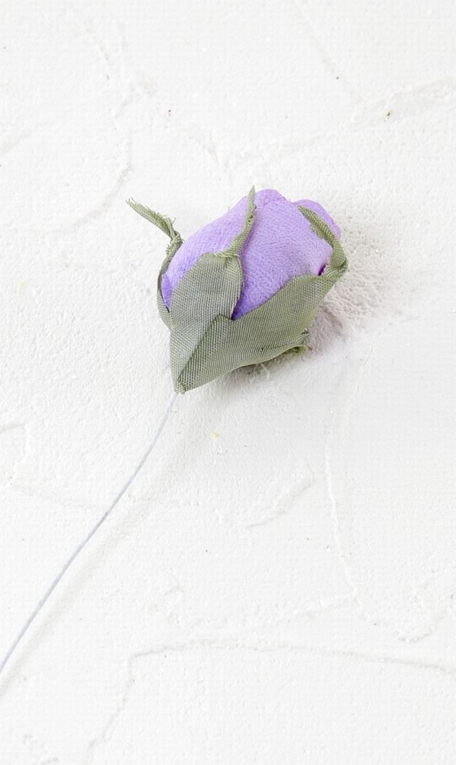 【アートフラワーパーツ・造花・染花・布花】ベルベットローズ（蕾）