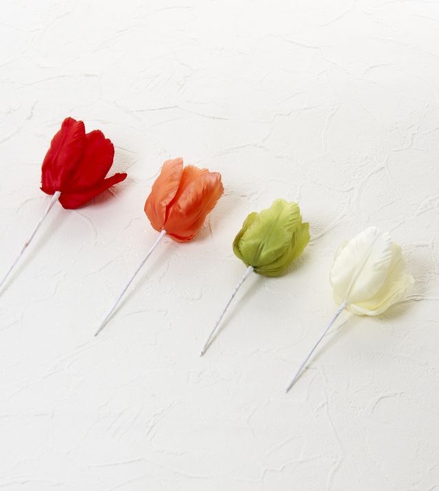 【アートフラワーパーツ・造花・染花・布花】チューリップ