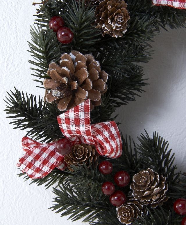 【造花・アーティフィシャルフラワーリース】コーンベリーリース