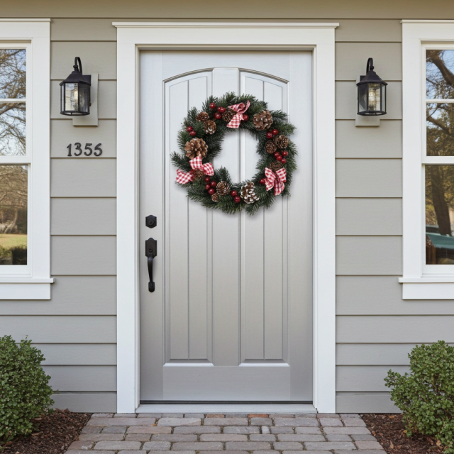 【造花・アーティフィシャルフラワーリース】コーンベリーリース