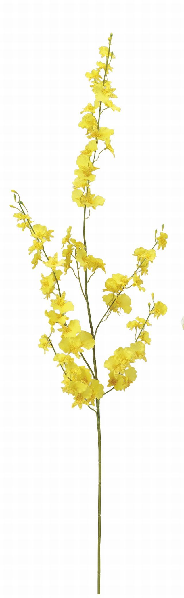 造花 アートフラワー オンシジュームロング イエロー アートフラワーパーツ シルクフラワー あーとみゆき