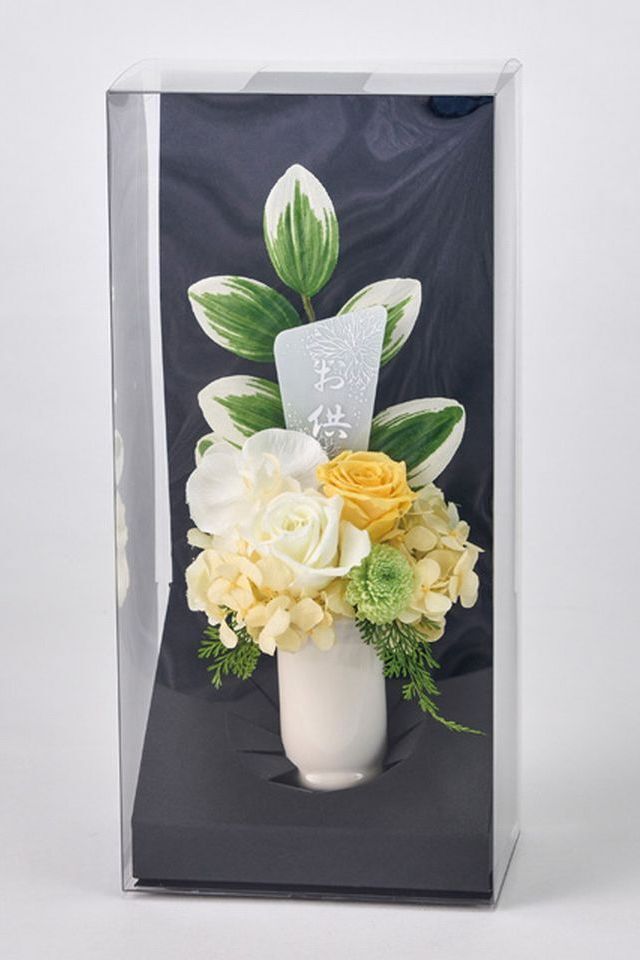 【プリザーブドフラワー・お仏壇花・供花・仏花／ご命日・ご供養・お悔み】東京堂 プリザーブドフラワー ・莉乃(りの)