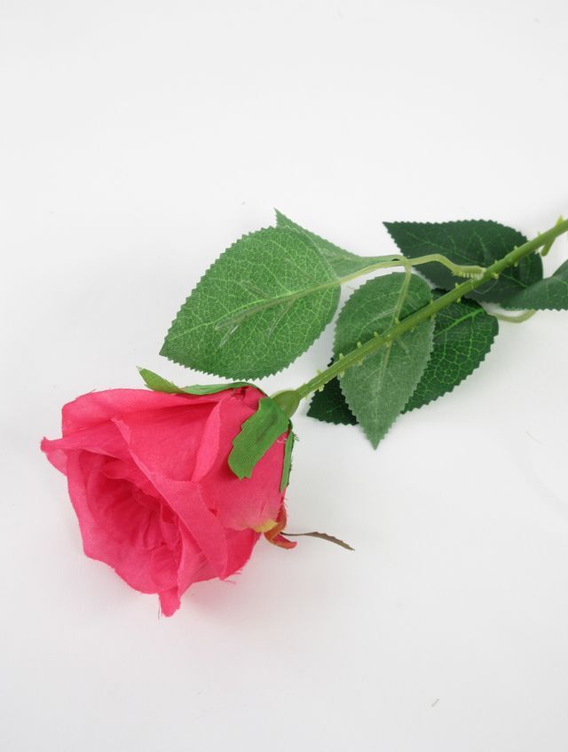 【造花・アーティフィシャルフラワー・アートフラワー・シルクフラワー】シンプルローズ