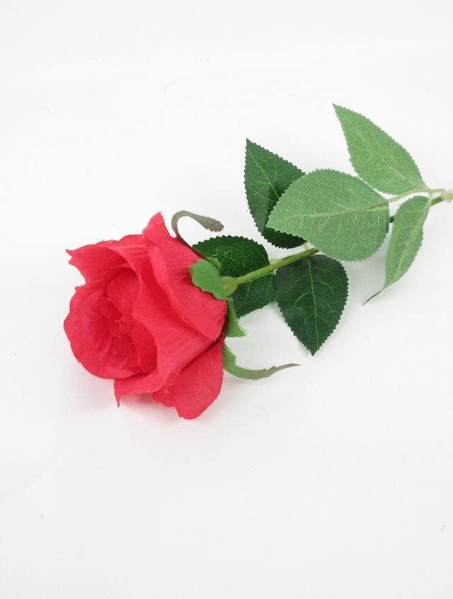 【造花・アーティフィシャルフラワー・アートフラワー・シルクフラワー】シンプルローズ