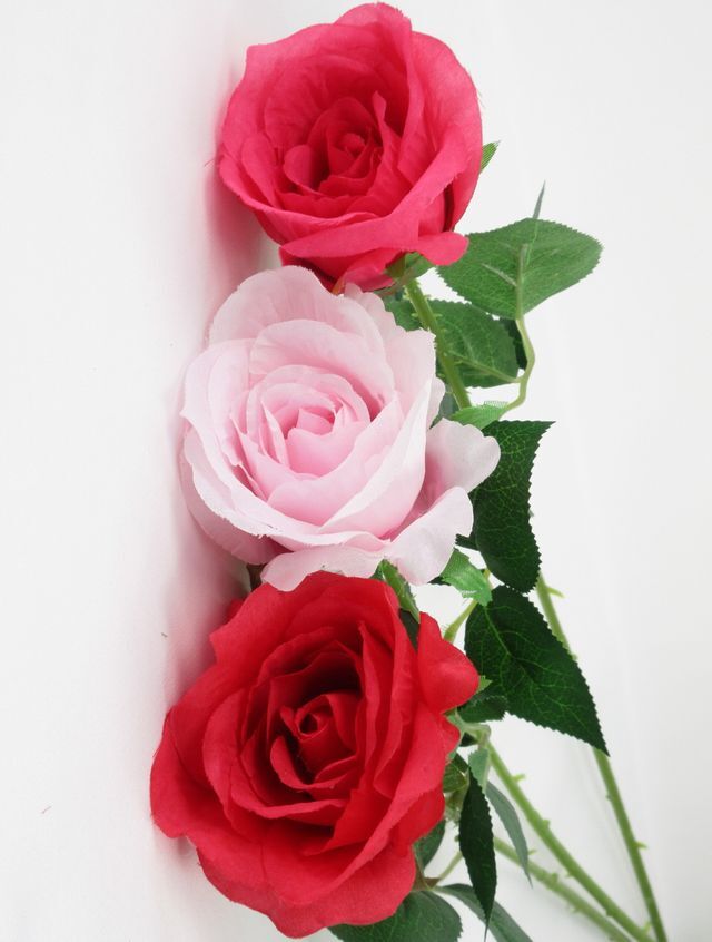 ◆日本製◇◇◇アートフラワー 造花 壁掛けクリスティピンク 高さ50cm 貼ってはがせる 壁紙 花柄 フラワー ピンク 巾53cm × 10m