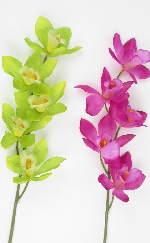 【造花・アーティフィシャルフラワー・アートフラワー・シルクフラワー】シンビジウム ・蘭