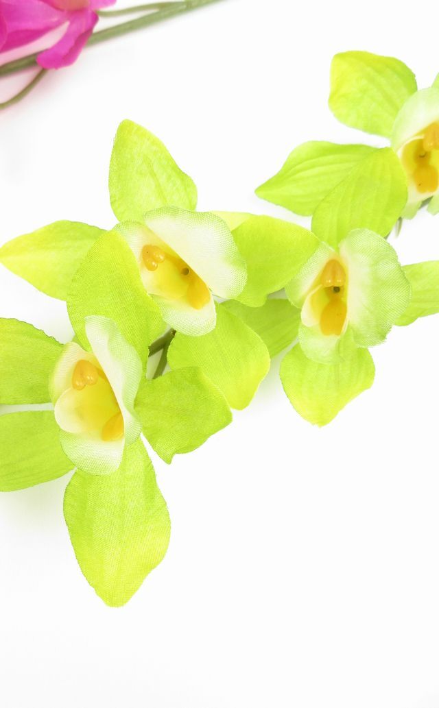 【造花・アーティフィシャルフラワー・アートフラワー・シルクフラワー】シンビジウム ・蘭