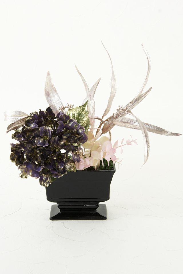 【造花・アーティフィシャルフラワー・インテリアアレンジメント】deep purple