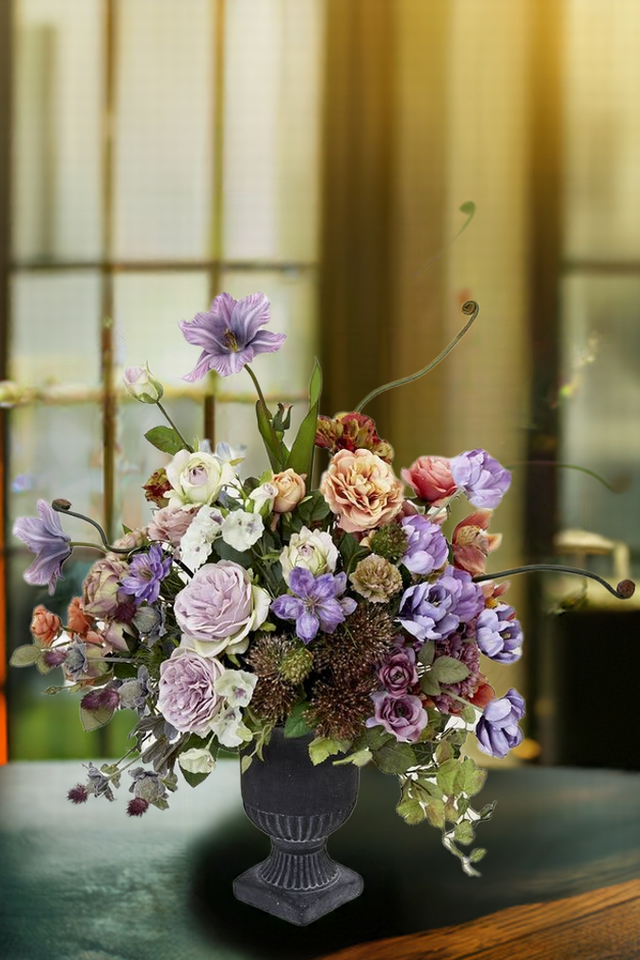 【プレミアムデザイン 造花・アーティフィシャルフラワーアレンジメント】Flowers blooming in the garden