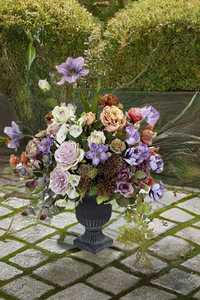【プレミアムデザイン 造花・アーティフィシャルフラワーアレンジメント】Flowers blooming in the garden