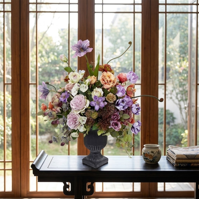 【プレミアムデザイン 造花・アーティフィシャルフラワーアレンジメント】Flowers blooming in the garden