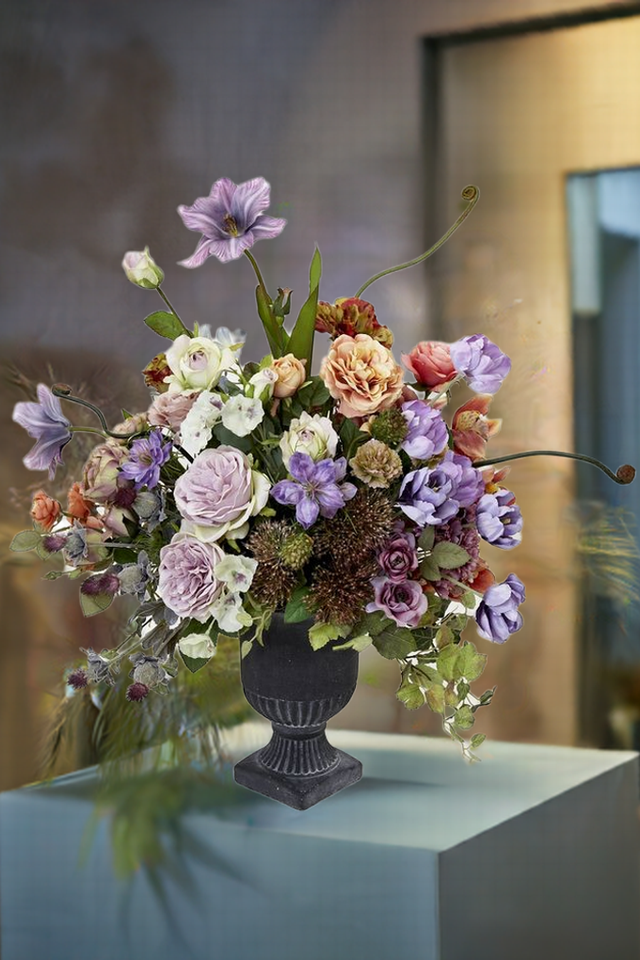 【プレミアムデザイン 造花・アーティフィシャルフラワーアレンジメント】Flowers blooming in the garden