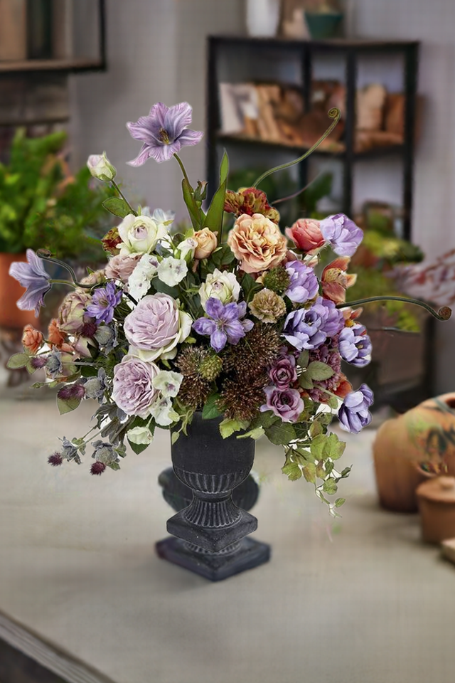 【プレミアムデザイン 造花・アーティフィシャルフラワーアレンジメント】Flowers blooming in the garden