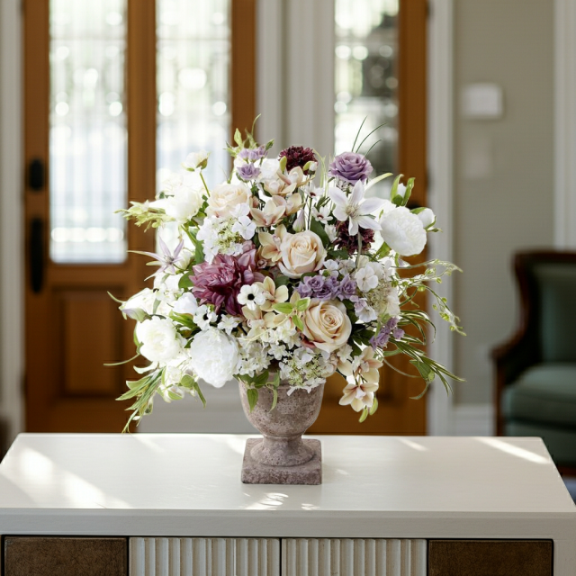 【プレミアムコレクション 造花・アーティフィシャルフラワー・アートフラワーアレンジメント】ナチュラルエレガンス