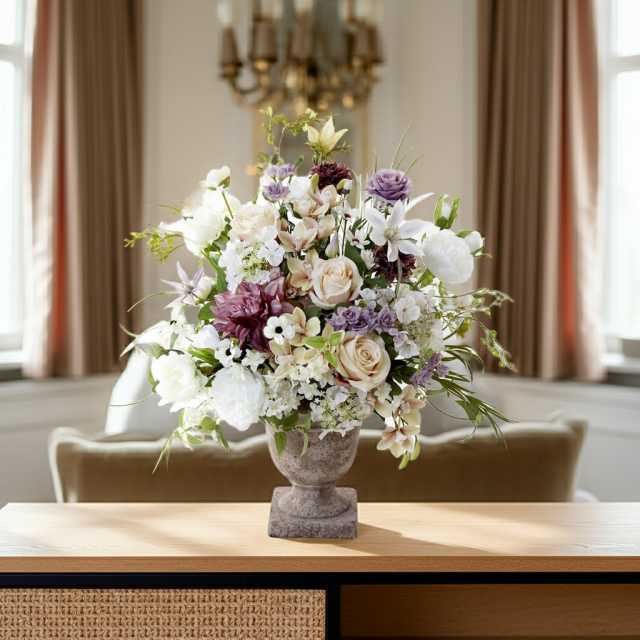 【プレミアムコレクション 造花・アーティフィシャルフラワー・アートフラワーアレンジメント】ナチュラルエレガンス