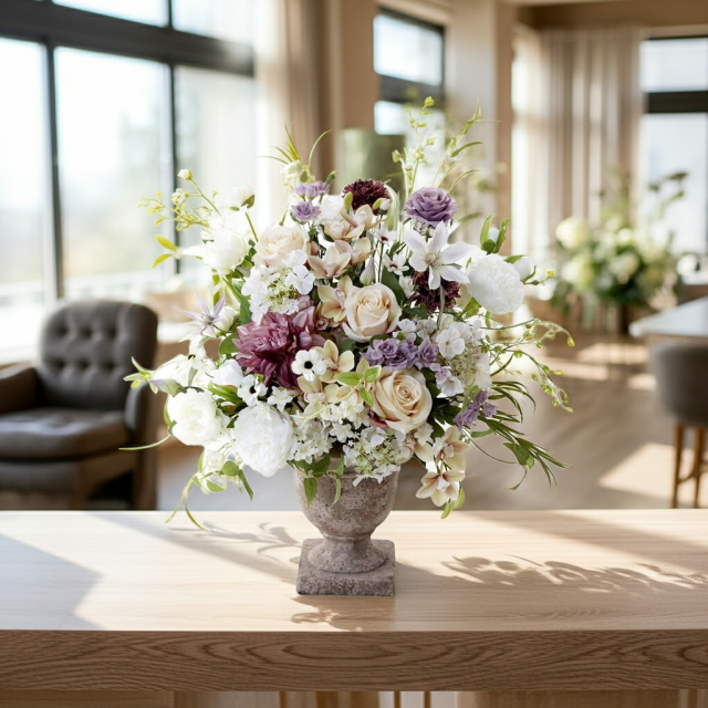 【プレミアムコレクション 造花・アーティフィシャルフラワー・アートフラワーアレンジメント】ナチュラルエレガンス