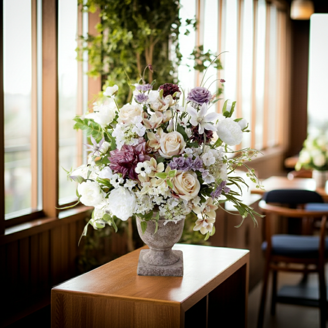 【プレミアムコレクション 造花・アーティフィシャルフラワー・アートフラワーアレンジメント】ナチュラルエレガンス