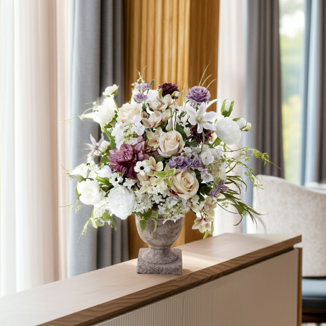 【プレミアムコレクション 造花・アーティフィシャルフラワー・アートフラワーアレンジメント】ナチュラルエレガンス