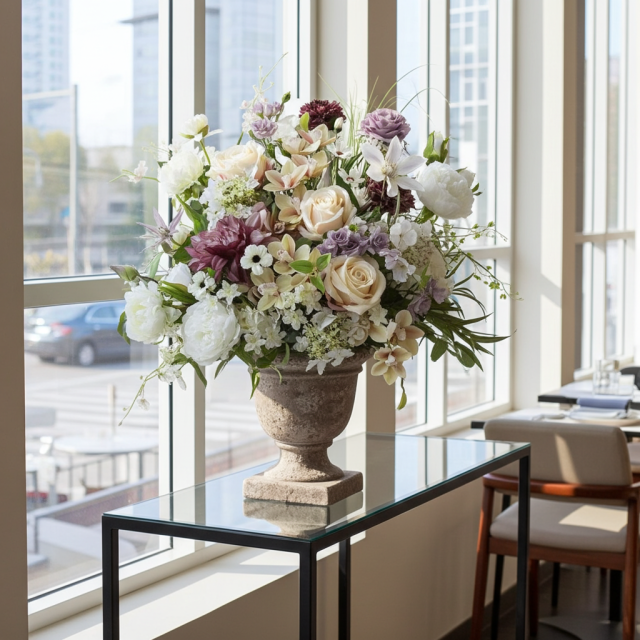 【プレミアムコレクション 造花・アーティフィシャルフラワー・アートフラワーアレンジメント】ナチュラルエレガンス