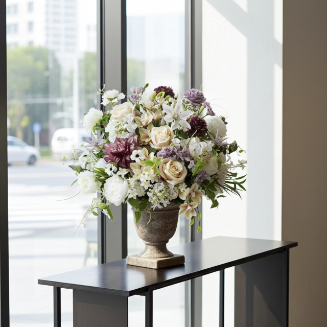 【プレミアムコレクション 造花・アーティフィシャルフラワー・アートフラワーアレンジメント】ナチュラルエレガンス