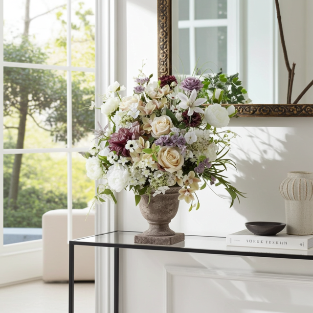 【プレミアムコレクション 造花・アーティフィシャルフラワー・アートフラワーアレンジメント】ナチュラルエレガンス