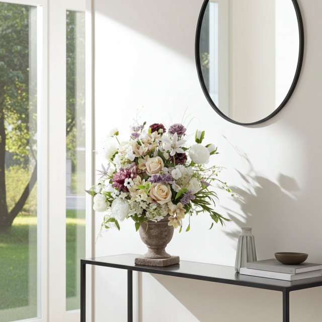 【プレミアムコレクション 造花・アーティフィシャルフラワー・アートフラワーアレンジメント】ナチュラルエレガンス