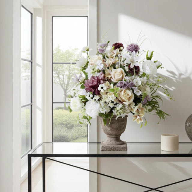 【プレミアムコレクション 造花・アーティフィシャルフラワー・アートフラワーアレンジメント】ナチュラルエレガンス