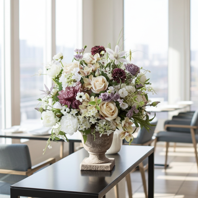 【プレミアムコレクション 造花・アーティフィシャルフラワー・アートフラワーアレンジメント】ナチュラルエレガンス