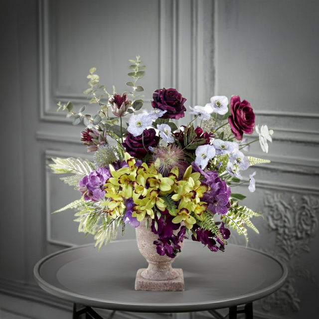 【アーティフィシャルフラワー・アートフラワー・造花アレンジメント】オリエンタルオーキッド・オリキス