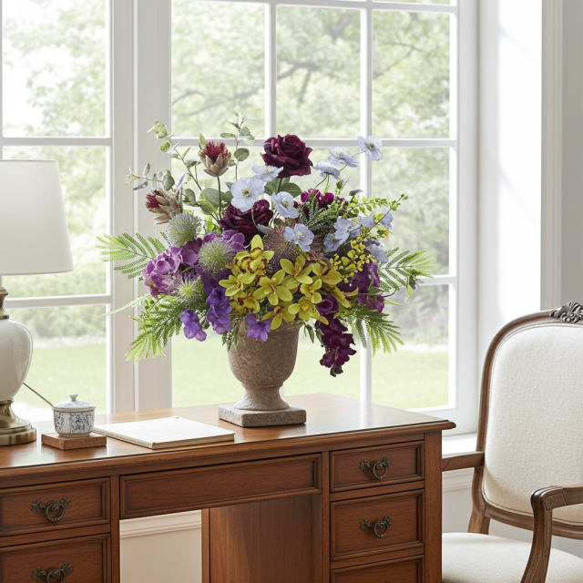 【アーティフィシャルフラワー・アートフラワー・造花アレンジメント】オリエンタルオーキッド・オリキス