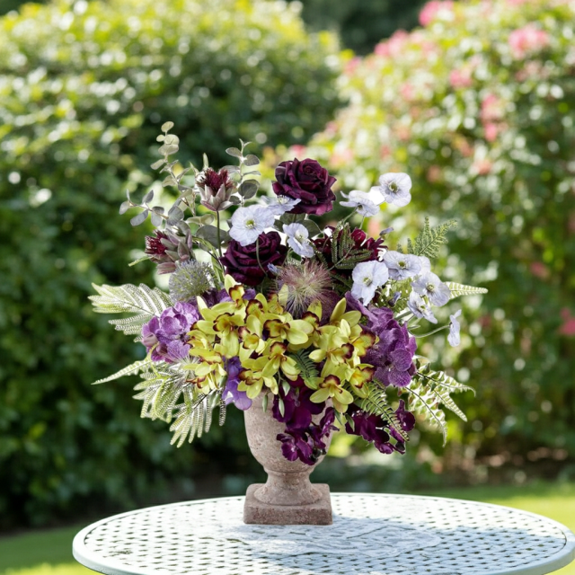 【アーティフィシャルフラワー・アートフラワー・造花アレンジメント】オリエンタルオーキッド・オリキス