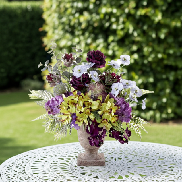 【アーティフィシャルフラワー・アートフラワー・造花アレンジメント】オリエンタルオーキッド・オリキス