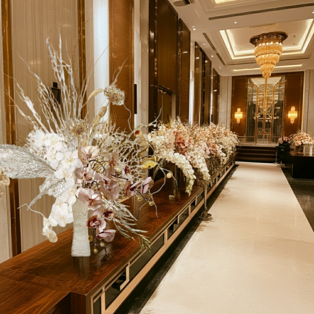 【プレミアムコレクション 造花・アーティフィシャルフラワーアレンジメント】shining butterfly