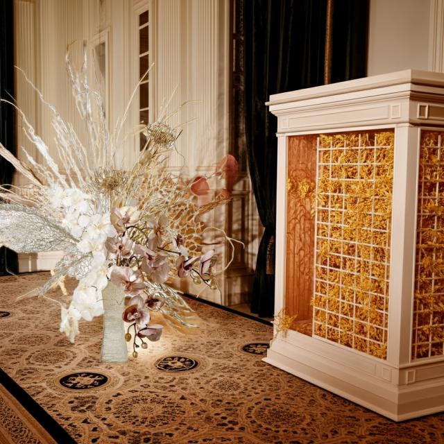 【プレミアムコレクション 造花・アーティフィシャルフラワーアレンジメント】shining butterfly