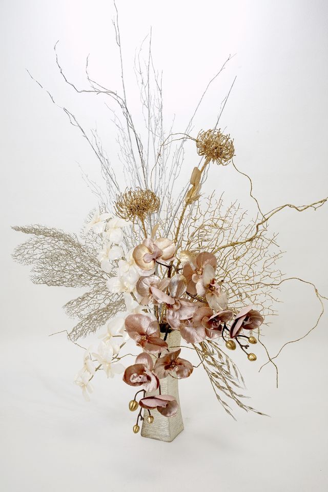 【プレミアムコレクション 造花・アーティフィシャルフラワーアレンジメント】shining butterfly