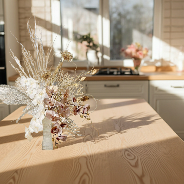 【プレミアムコレクション 造花・アーティフィシャルフラワーアレンジメント】shining butterfly